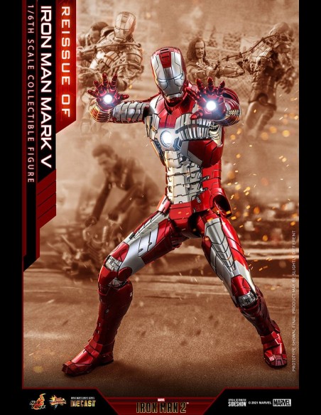 HOT TOYS - Marvel: Iron Man 2 - Iron Man Mark V Die Cast 1:6 Scale Figure