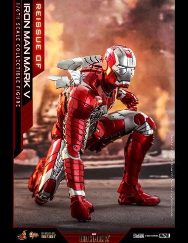 HOT TOYS - Marvel: Iron Man 2 - Iron Man Mark V Die Cast 1:6 Scale Figure