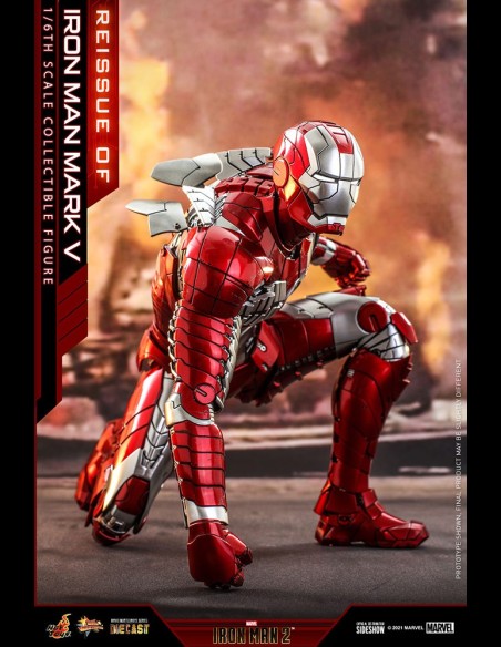HOT TOYS - Marvel: Iron Man 2 - Iron Man Mark V Die Cast 1:6 Scale Figure