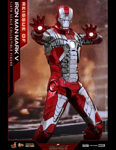 HOT TOYS - Marvel: Iron Man 2 - Iron Man Mark V Die Cast 1:6 Scale Figure