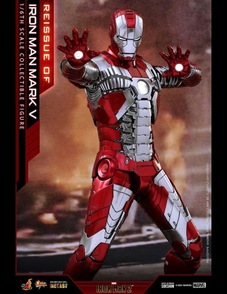 HOT TOYS - Marvel: Iron Man 2 - Iron Man Mark V Die Cast 1:6 Scale Figure