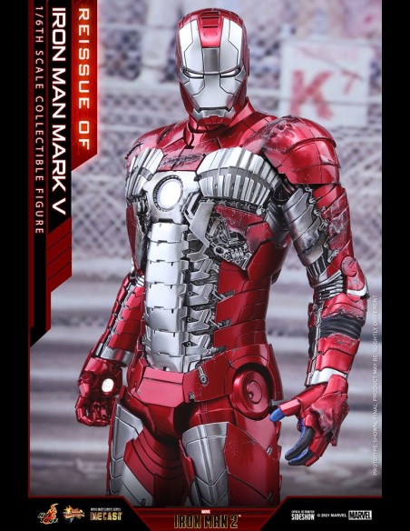 HOT TOYS - Marvel: Iron Man 2 - Iron Man Mark V Die Cast 1:6 Scale Figure