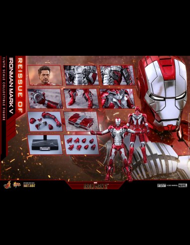 HOT TOYS - Marvel: Iron Man 2 - Iron Man Mark V Die Cast 1:6 Scale Figure