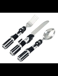 Posate Star Wars Lightsaber set di 3