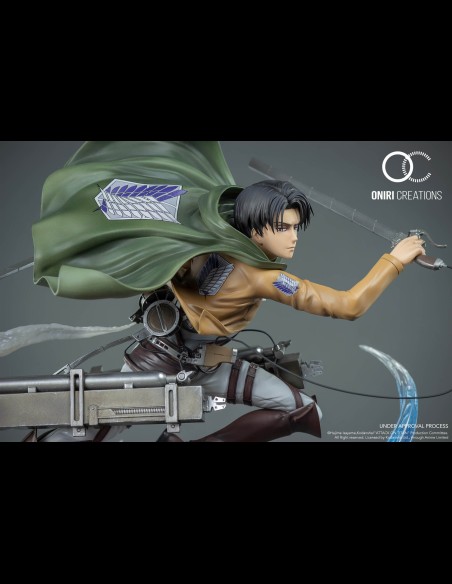 ONIRI CREATIONS - Attack on Titan Levi VS Female Titan 1/6 Statua