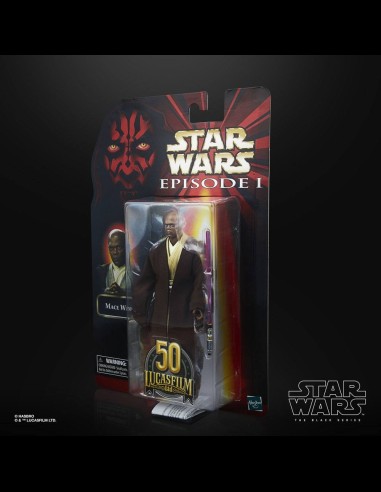 HASBRO - Star Wars Episode I Black Series Lucasfilm 50th Anniversary Action Figure 2021 Mace Windu 15 cm