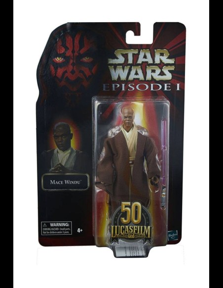 HASBRO - Star Wars Episode I Black Series Lucasfilm 50th Anniversary Action Figure 2021 Mace Windu 15 cm