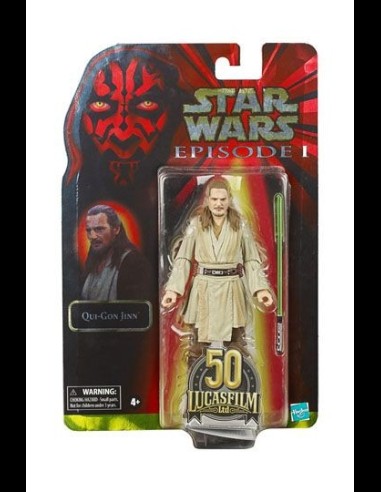 HASBRO - Star Wars Episode I Black Series Lucasfilm 50th Anniversary Action Figure 2021 Qui-Gon Jinn 15 cm