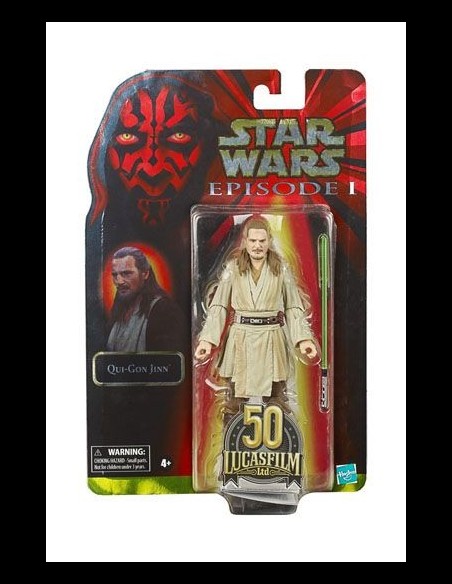 HASBRO - Star Wars Episode I Black Series Lucasfilm 50th Anniversary Action Figure 2021 Qui-Gon Jinn 15 cm