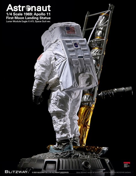 BLITZWAY - The Real: Astronaut Apollo 11 LM-5 A7L First Moon Landing 1:4 Scale Statue