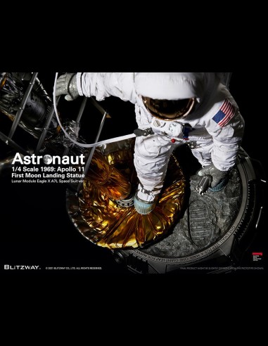 BLITZWAY - The Real: Astronaut Apollo 11 LM-5 A7L First Moon Landing 1:4 Scale Statue