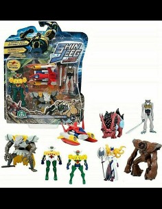 GIOCHI PREZIOSI - Jeeg Robot d'Acciaio Shin Jeeg 4pack 