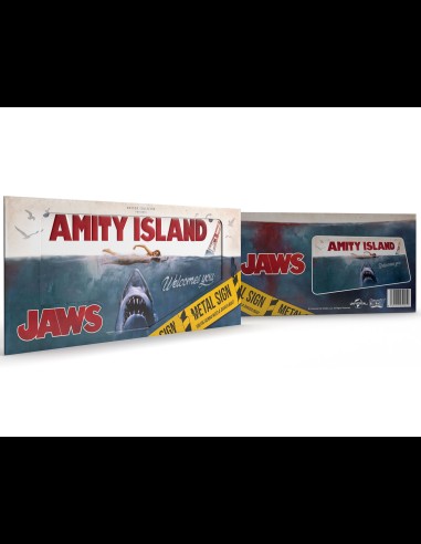 DOCTOR COLLECTOR - Jaws Lo Squalo Metal Sign Targa