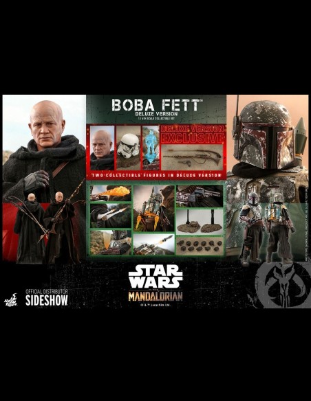 HOT TOYS DELUXE - Star Wars: The Mandalorian Boba Fett 1:6 Scale Figure
