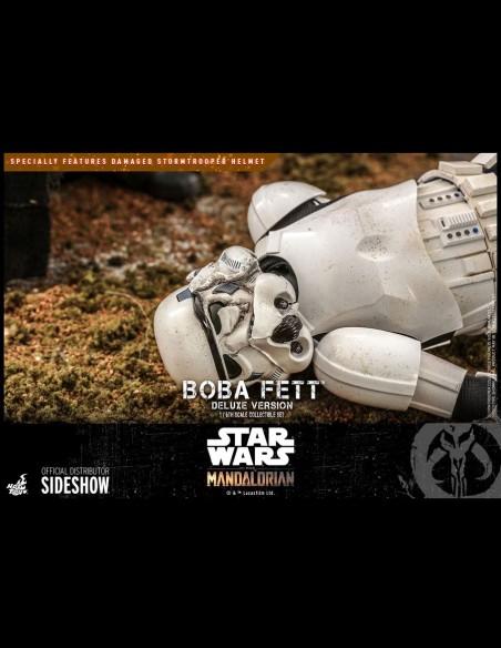 HOT TOYS DELUXE - Star Wars: The Mandalorian Boba Fett 1:6 Scale Figure