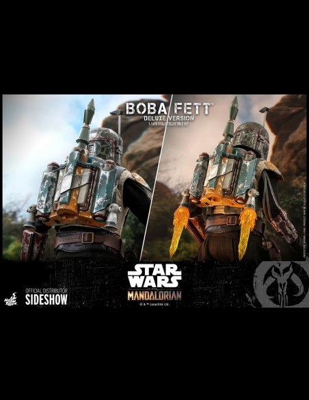 HOT TOYS DELUXE - Star Wars: The Mandalorian Boba Fett 1:6 Scale Figure