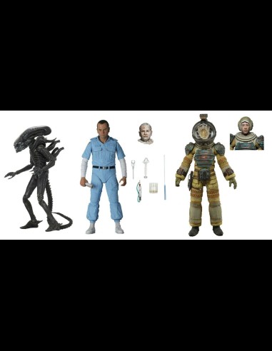 NECA - Alien: 40th Anniversary Serie 3 - Set di 3 Action Figure 