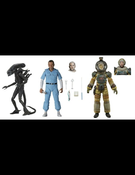 NECA - Alien: 40th Anniversary Serie 3 - Set di 3 Action Figure 