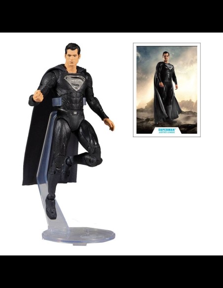 McFARLANE - DC Justice League Movie af Superman black 18 cm