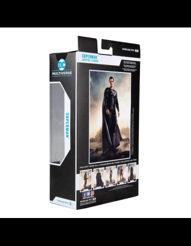 McFARLANE - DC Justice League Movie af Superman black 18 cm