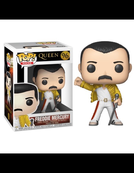 FUNKO - Queen POP! Rocks Vinyl Figure Freddie Mercury Wembley 1986 9 cm