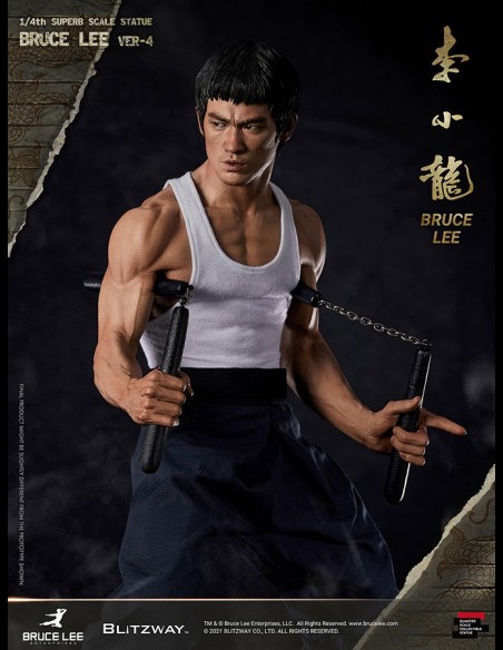 BLITZWAY - Bruce Lee Hybrid Type Superb Statue 1/4 Bruce Lee Tribute Ver. 4 - 57 cm