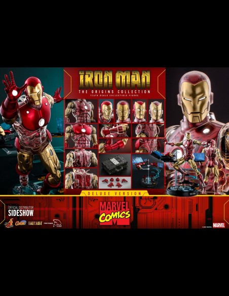 HOT TOYS EXCLUSIVE - Iron Man Suit Armor The Origins Collection 1:6 Scale Figure
