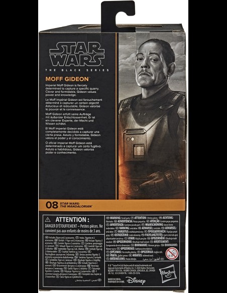 HASBRO - Moff Gideon The Mandalorian Star Wars Black Series A.Figure 15 cm.