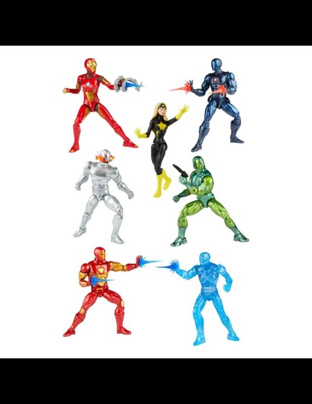 HASBRO - Marvel Legend Comics Iron Man Serie completa 7 A.Figure