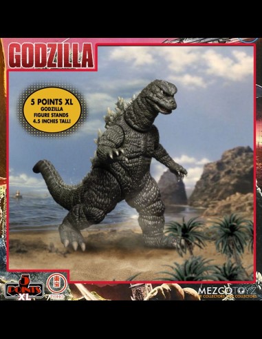 MEZCO - Godzilla: 5 Points XL - Destroy All Monsters 1968 Action Figure 1 Box Set