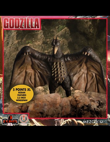 MEZCO - Godzilla: 5 Points XL - Destroy All Monsters 1968 Action Figure 1 Box Set