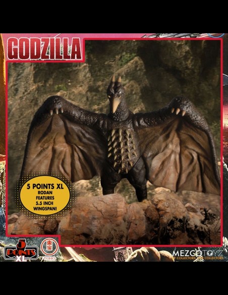 MEZCO - Godzilla: 5 Points XL - Destroy All Monsters 1968 Action Figure 1 Box Set