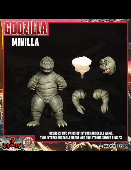 MEZCO - Godzilla: 5 Points XL - Destroy All Monsters 1968 Action Figure 2 Box Set