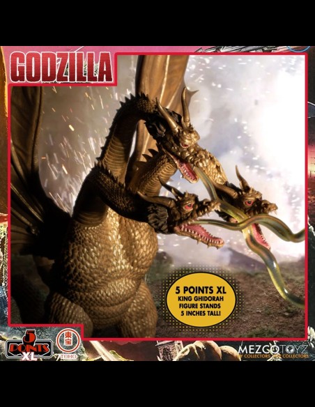 MEZCO - Godzilla: 5 Points XL - Destroy All Monsters 1968 Action Figure 2 Box Set