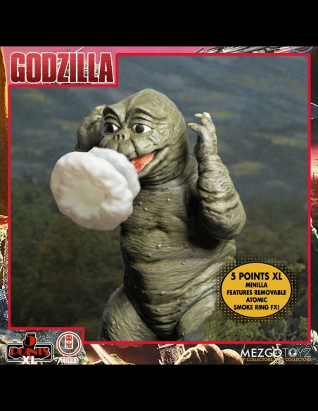 MEZCO - Godzilla: 5 Points XL - Destroy All Monsters 1968 Action Figure 2 Box Set