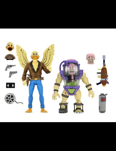 NECA - TMNT Cartoon Ace Duck Mutagen Man 2pack