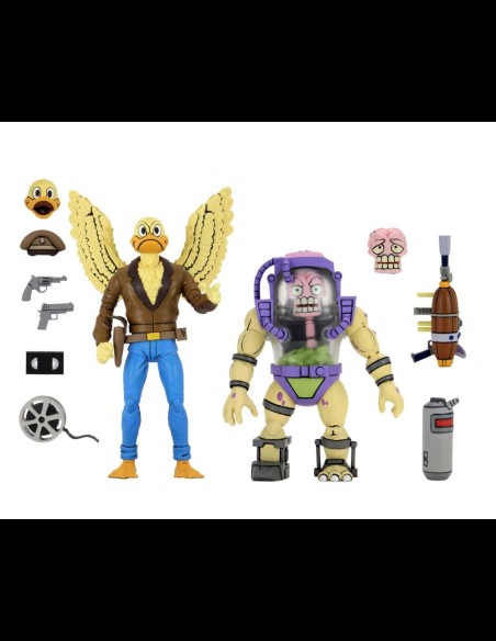 NECA - TMNT Cartoon Ace Duck Mutagen Man 2pack