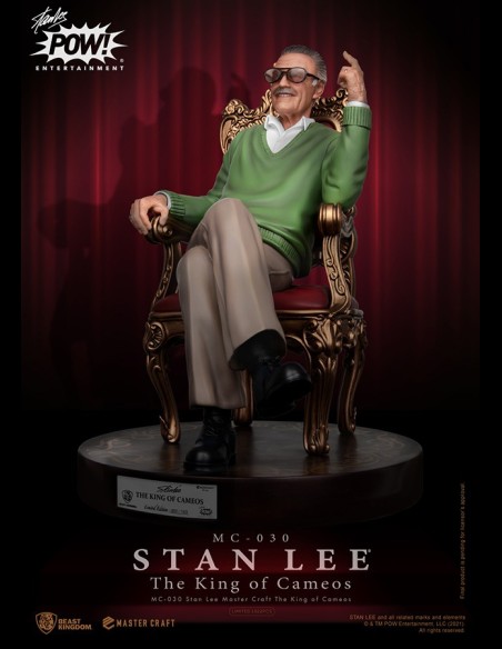 BEAST KINGDOM - Stan Lee King of Cameos Mastercraft Statua