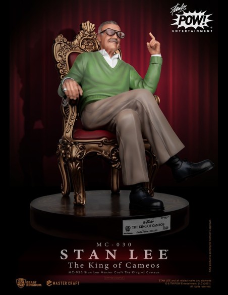 BEAST KINGDOM - Stan Lee King of Cameos Mastercraft Statua