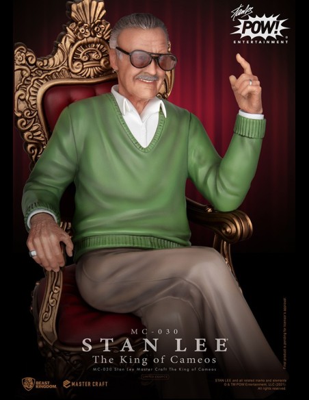 BEAST KINGDOM - Stan Lee King of Cameos Mastercraft Statua