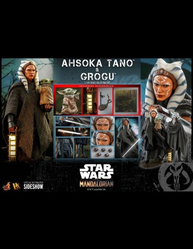 HOT TOYS EXCLUSIVE - Star Wars: The Mandalorian - Ahsoka Tano and Grogu 1:6 Scale Figure Set
