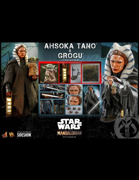 HOT TOYS EXCLUSIVE - Star Wars: The Mandalorian - Ahsoka Tano and Grogu 1:6 Scale Figure Set