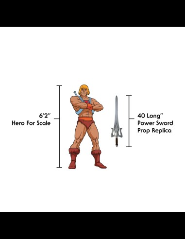 FACTORY ENTERTAINMENT - MOTU He-Man Power Sword Spada di Grayskull Prop Replica