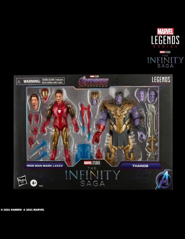 HASBRO - The Infinity Saga Marvel Legends Series Action Figure 2-Pack 2021 Iron Man & Thanos (Endgame) 15 cm