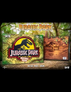 DOCTOR COLLECTOR - Jurassic Park Metal Sign Logo 2