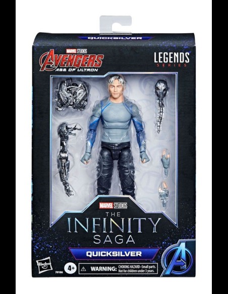 HASBRO - The Infinity Saga Marvel Legends Series Action Figure 2021 Quicksilver (Avengers: Age of Ultron) 15cm.