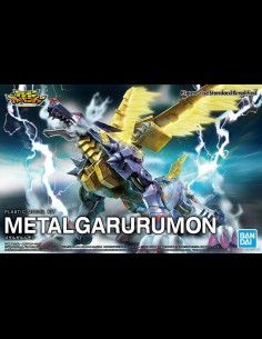 BANDAI - Digimon Metal Garurumon Amplified Figure Rise