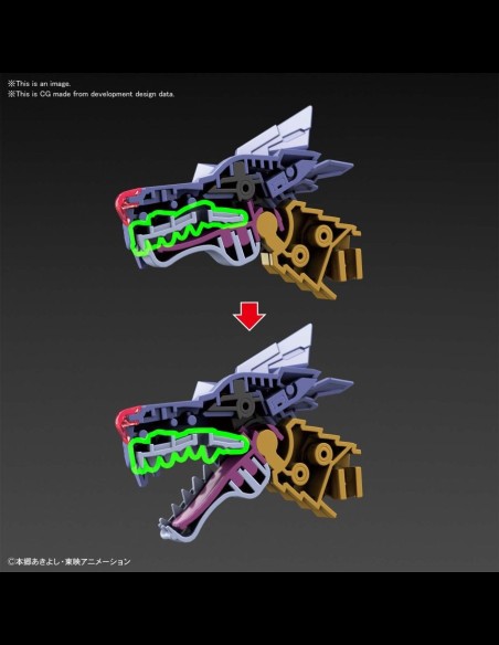 BANDAI - Digimon Metal Garurumon Amplified Figure Rise