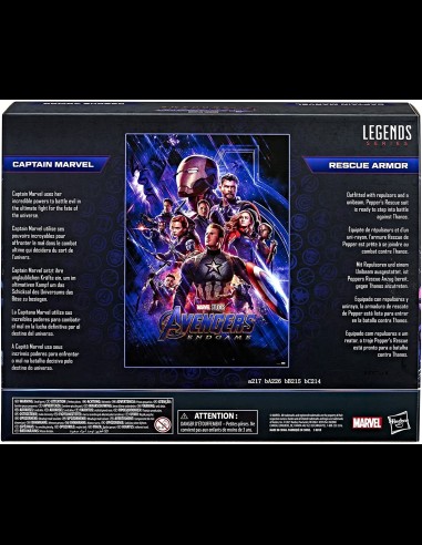 HASBRO - Marvel Hasbro Legends Series 6-inch Scale Action Figure Toy Captain and Rescue Armor 2-Pack