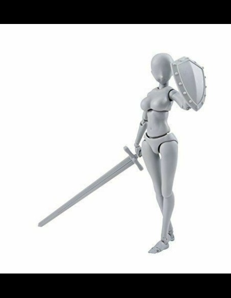 BANDAI - Body-Chan DX Set Grey Color Ver. Female Figuarts